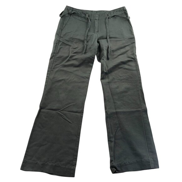 J. Crew Women's Linen Blend Pants Size 4 Wide Leg Casual Tie-Waist Mid Rise Trou - Picture 1 of 13